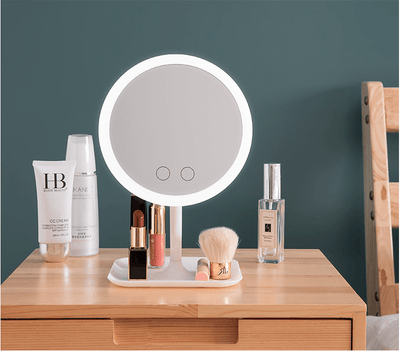 Makeup mirror with led table lamp - exquisiteblur